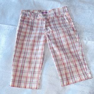 Plaid Capri Pants